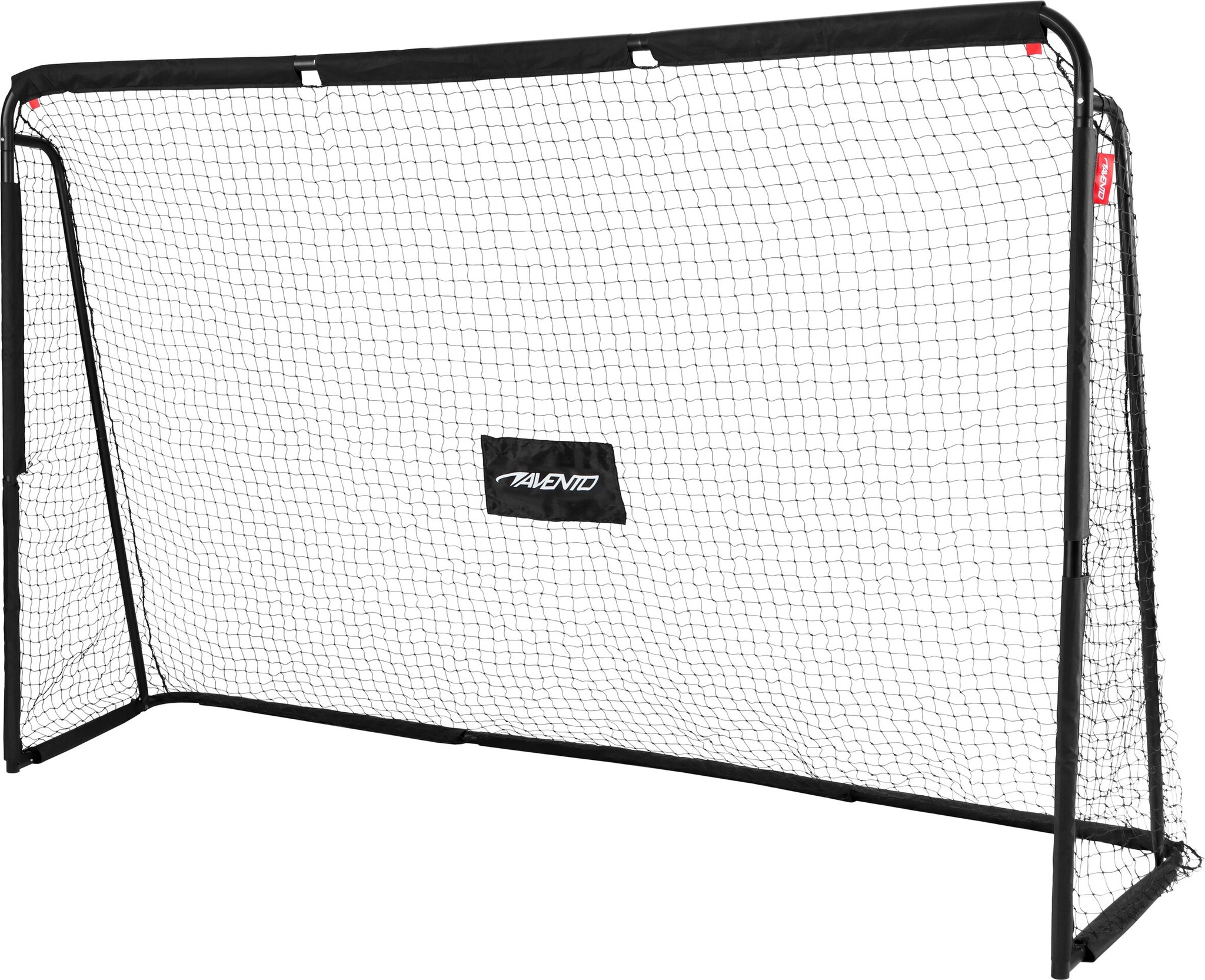 Avento® Avento - But de football en acier avec écran Target - 300 x 200 x 91,5 cm - Noir