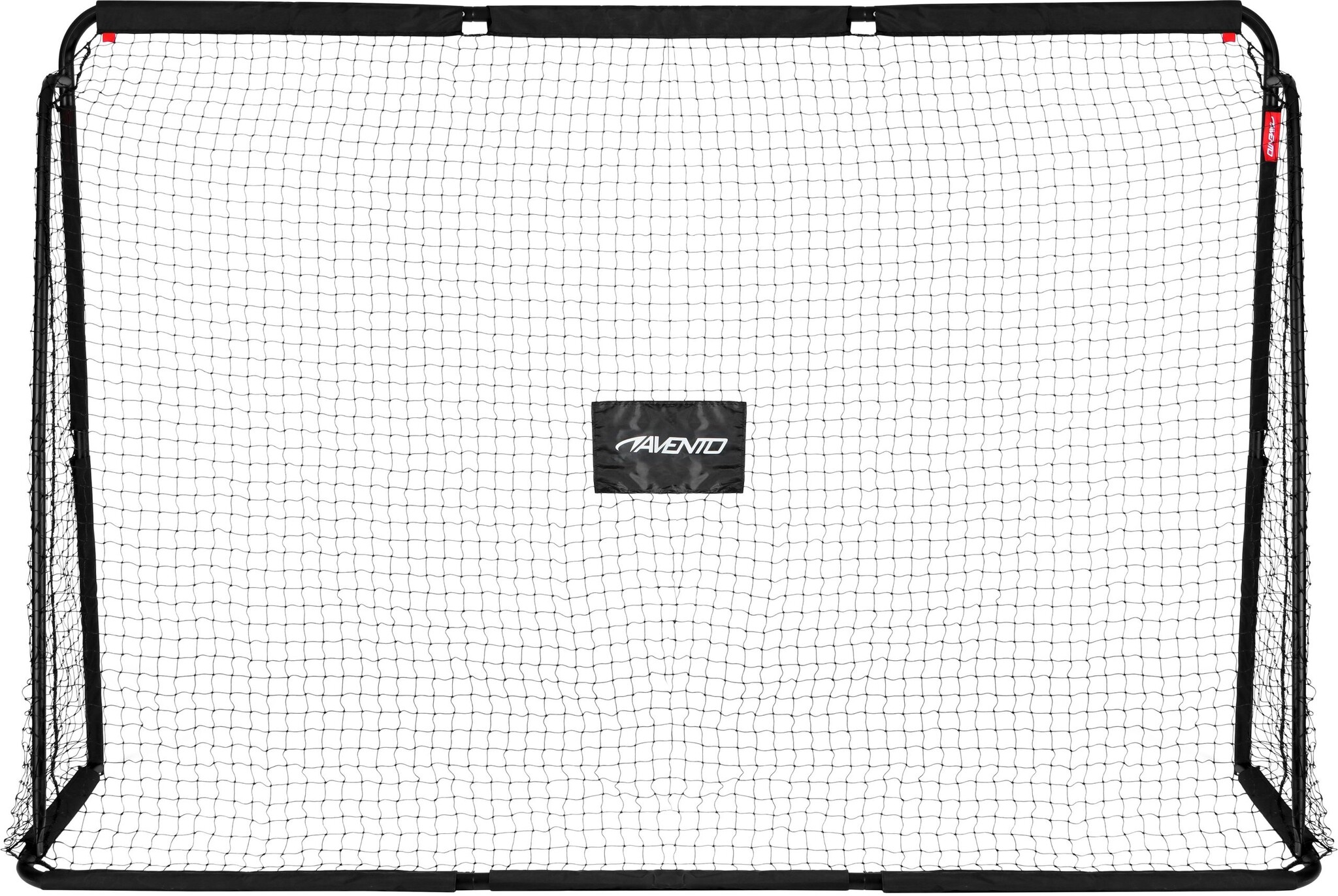Avento® Avento - Voetbaldoel Staal met Target Scherm - 300 x 200 x 91.5 cm - Zwart