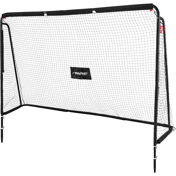 Avento® Avento - But de football en acier avec écran Target - 300 x 200 x 91,5 cm - Noir