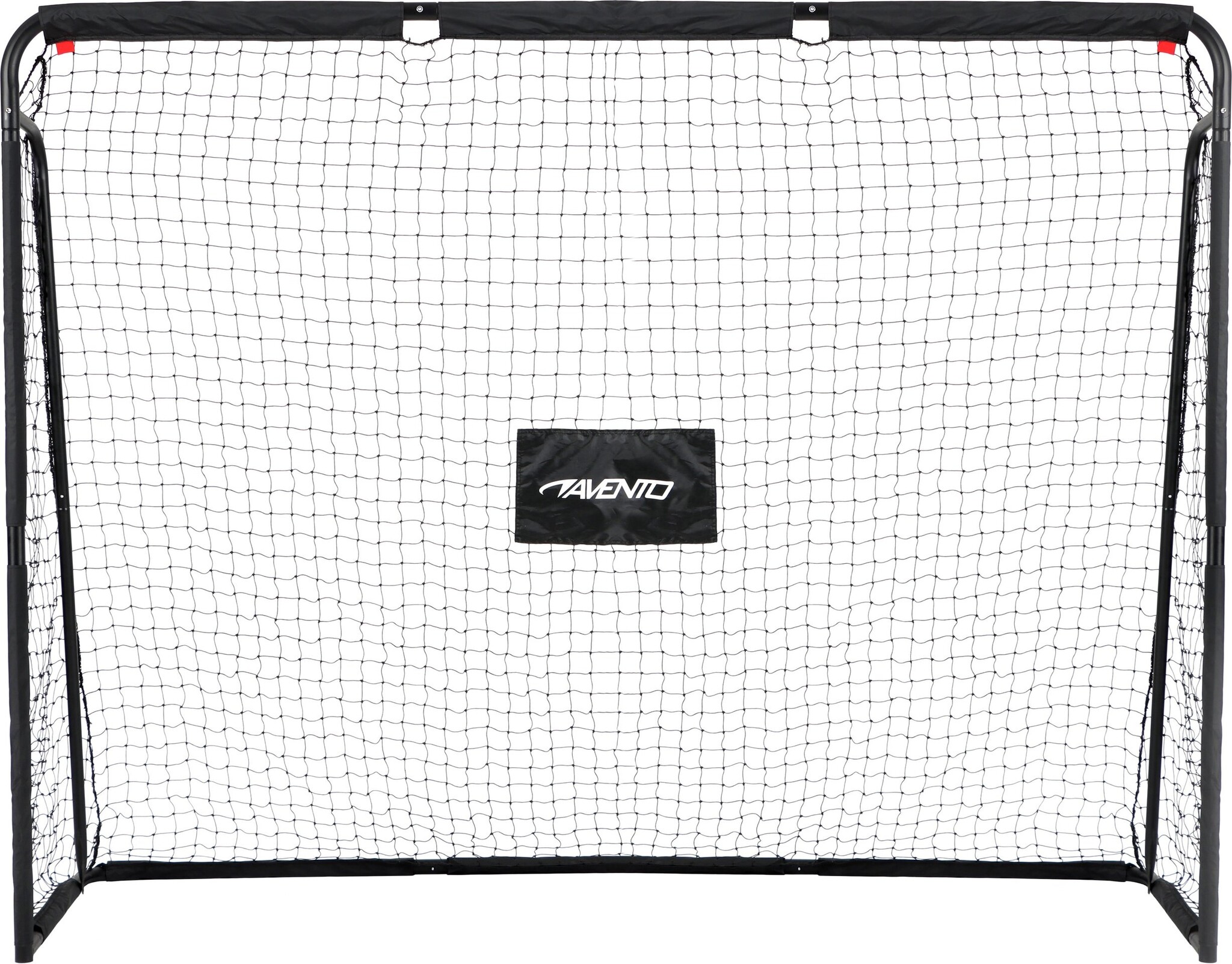 Avento® Avento - Fußballtor aus Stahl mit Zielscheibe - 220 x 170 x 76 cm - Schwarz