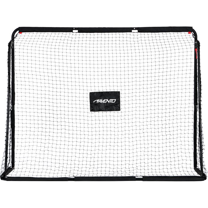 Avento® Avento - Voetbaldoel Staal met Target Scherm - 220x170x76cm - Zwart