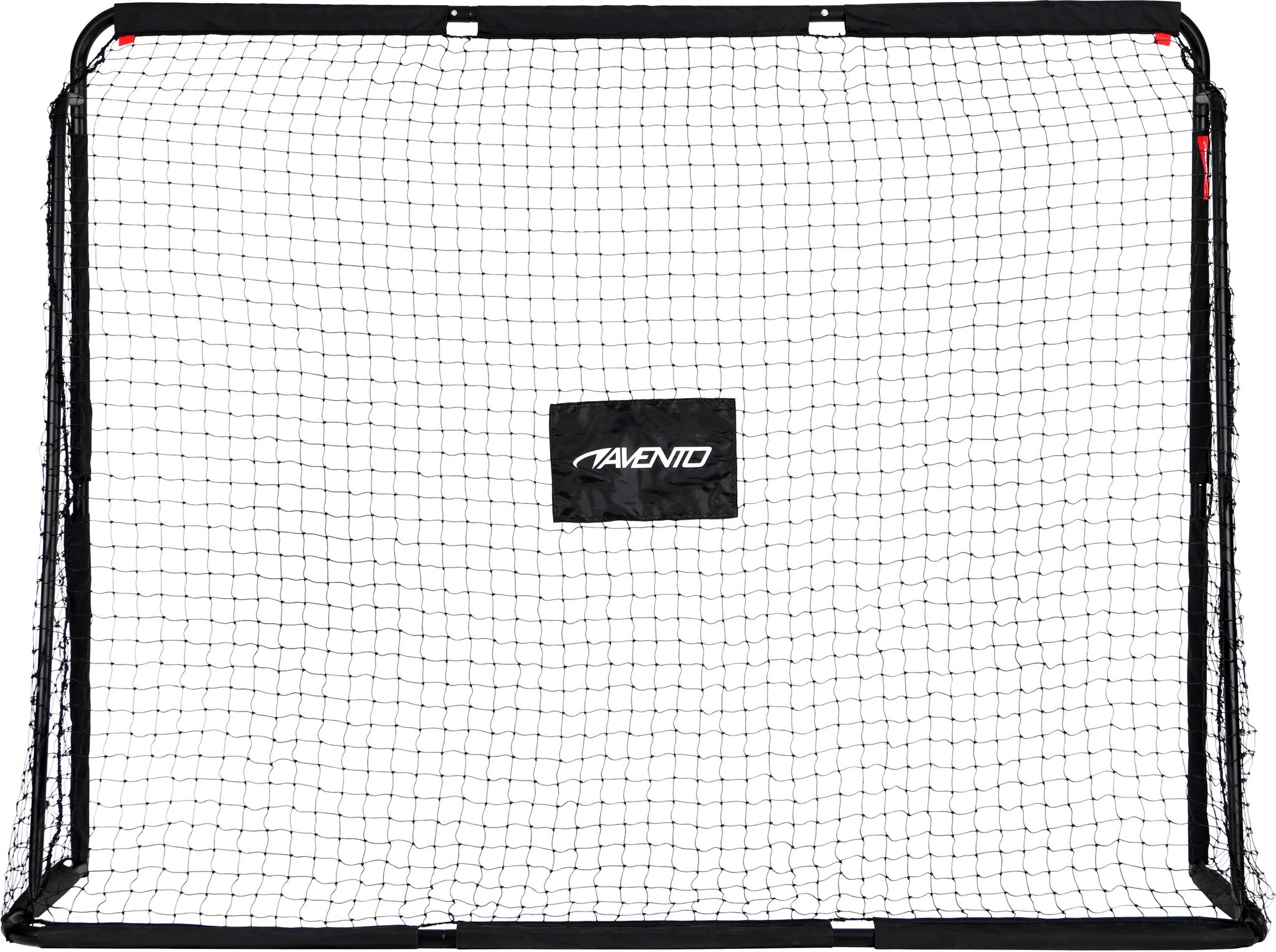 Avento® Avento - Fußballtor aus Stahl mit Zielscheibe - 220 x 170 x 76 cm - Schwarz