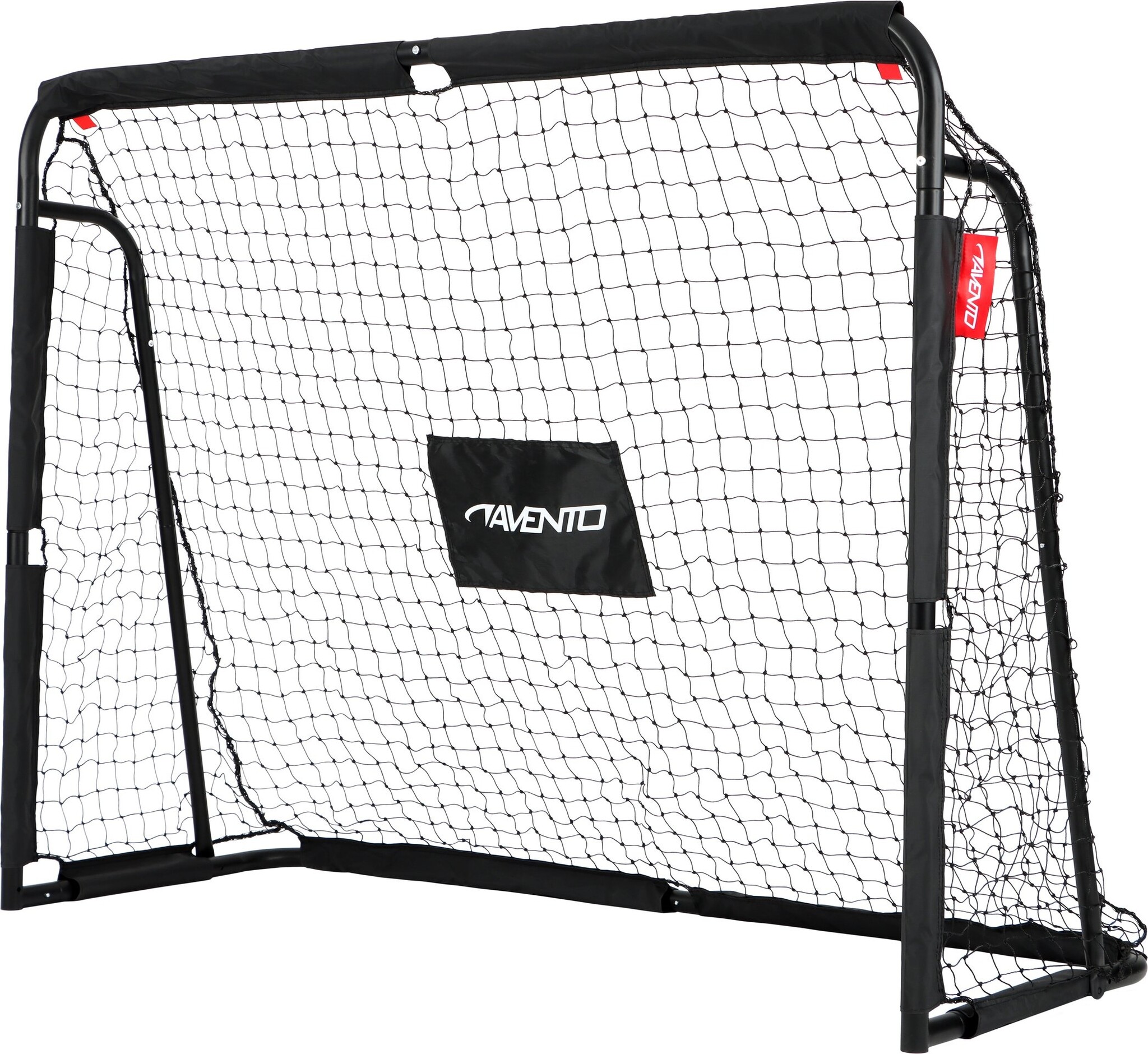 Avento® Avento - Steel Soccer Goal with Target Screen - 160x120x60 - Black