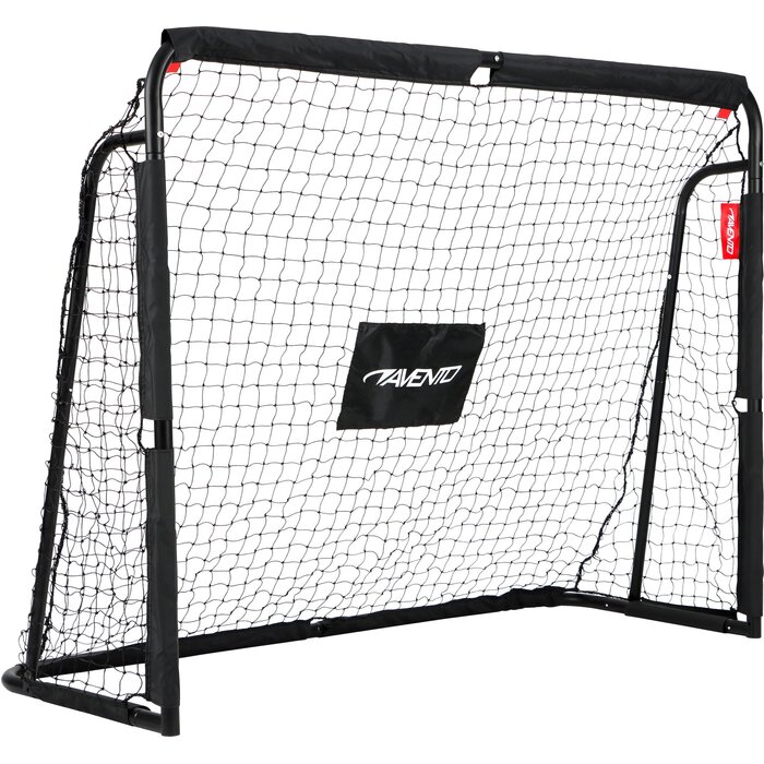 Avento® Avento - Fußballtor aus Stahl mit Zielscheibe - 160 x 120 x 60 - Schwarz