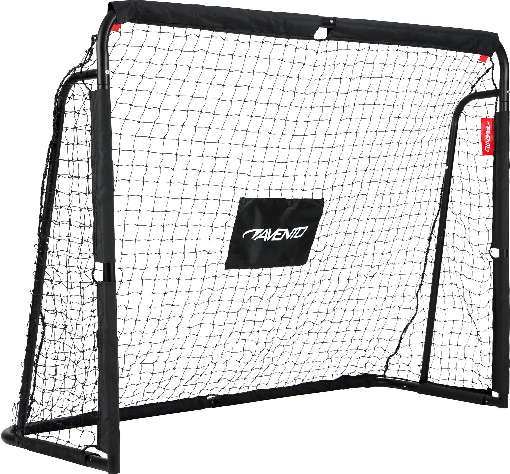 Avento® Avento - Steel Soccer Goal with Target Screen - 160x120x60 - Black