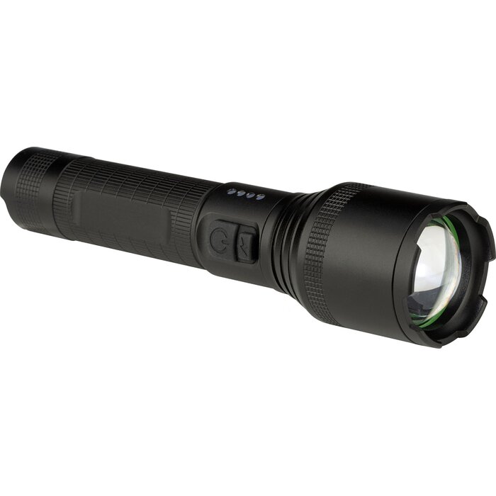 Abbey Camp® Abbey Camp - Rechargeable Flashlight - Kiruna-1000 - Black