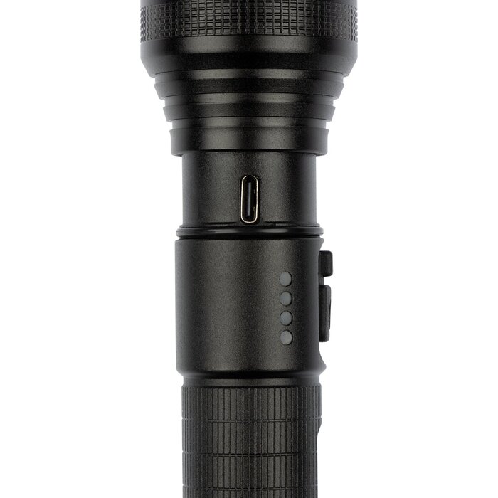 Abbey Camp® Abbey Camp - Rechargeable Flashlight - Kiruna-1000 - Black