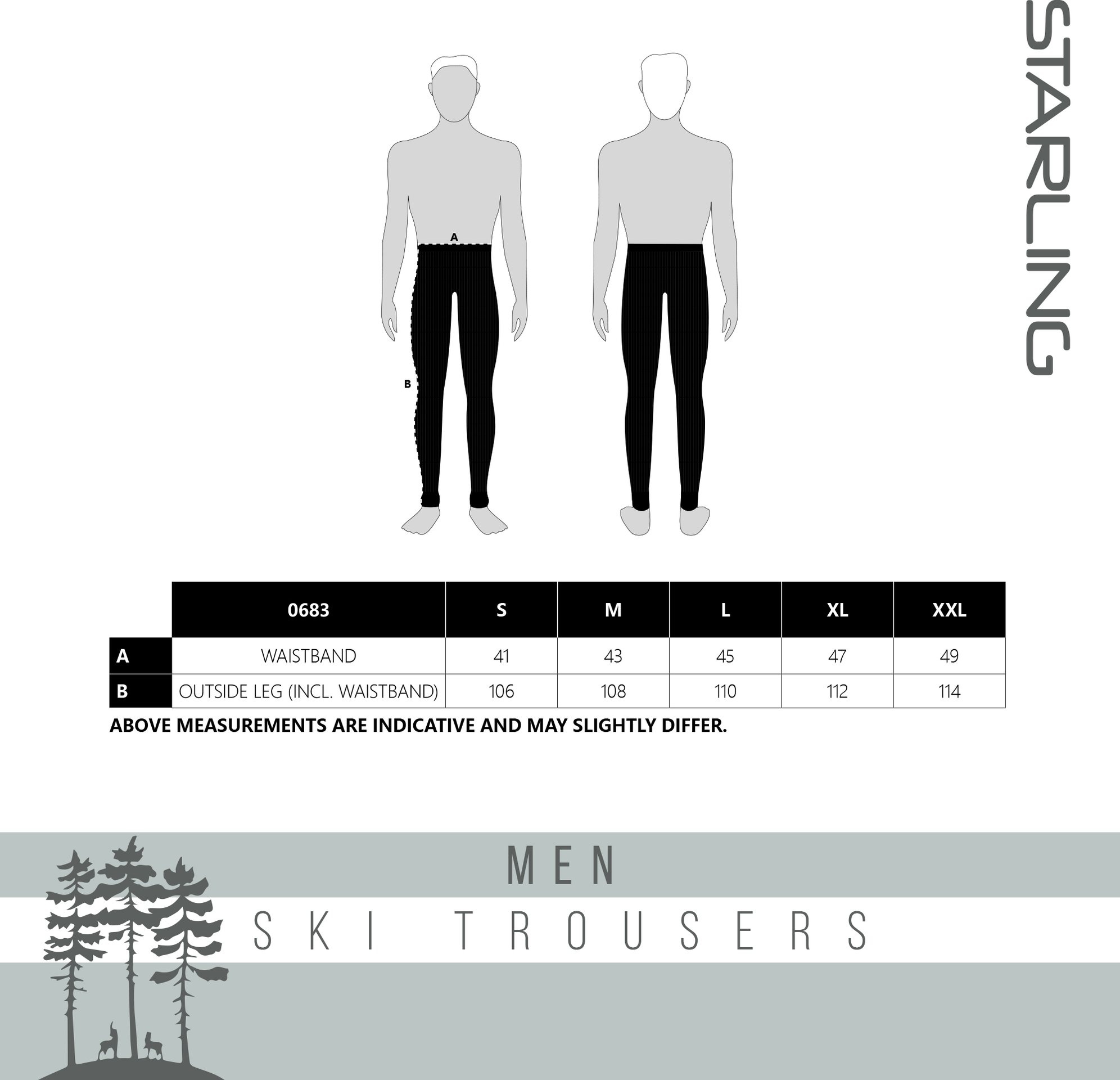 Starling® Starling - Premium Ski Pants - Men's - Black
