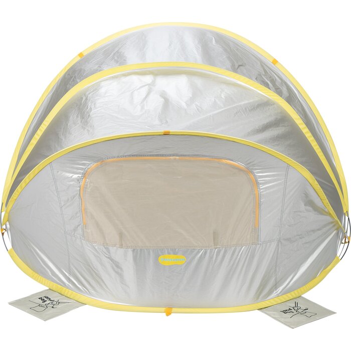 Waimea® Waimea - Pop-Up Reflective Beach Tent - 130x100cm - Totoka - Silver/Ochre Yellow