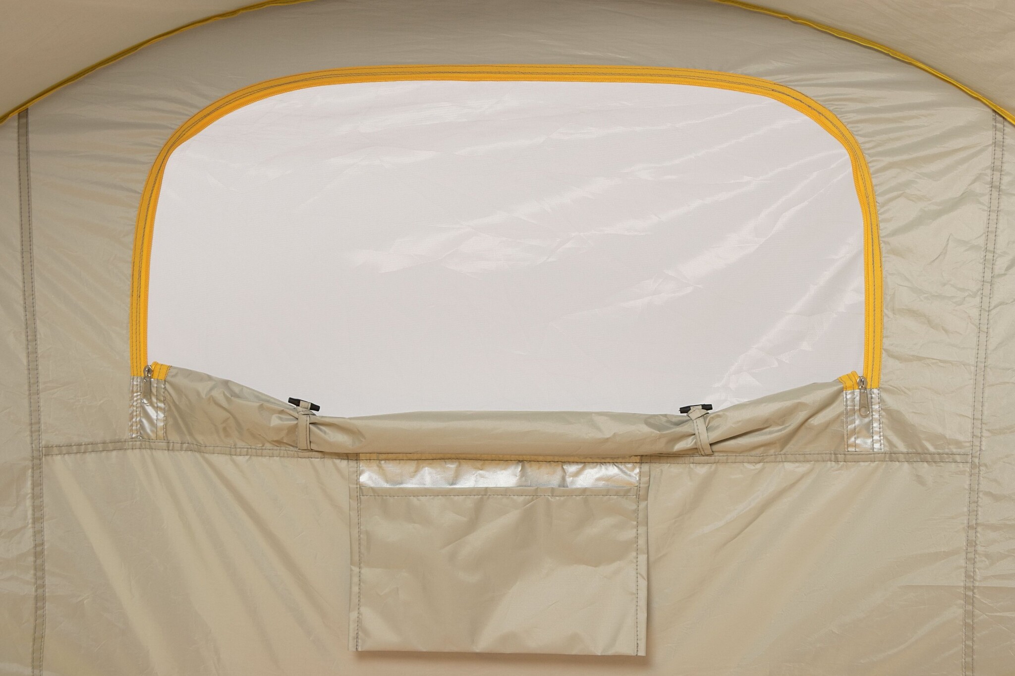 Waimea® Waimea - Pop-Up Reflective Beach Tent - 130x100cm - Totoka - Silver/Ochre Yellow