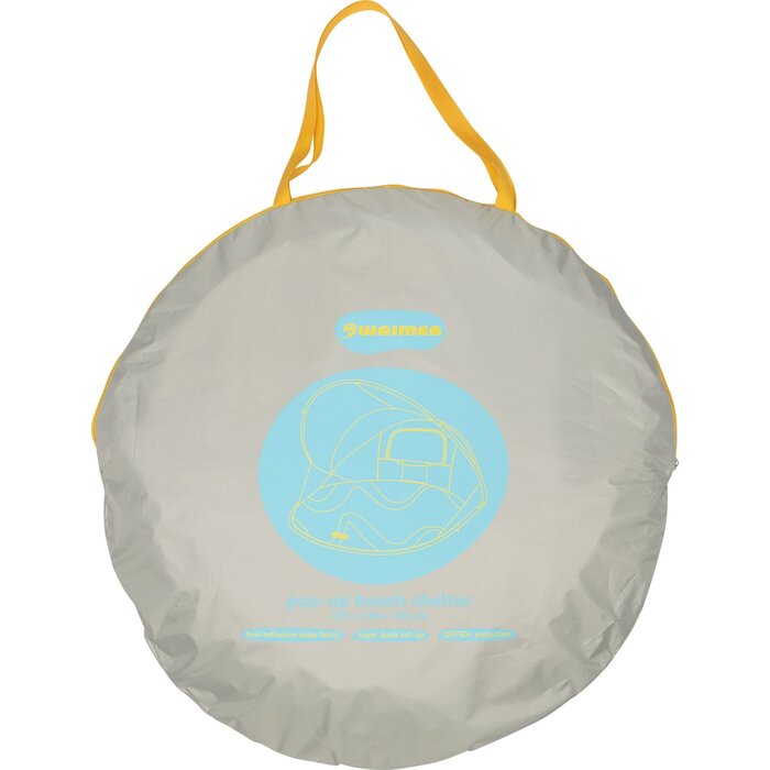 Waimea® Waimea - Pop-Up Reflective Beach Tent - 130x100cm - Totoka - Silver/Ochre Yellow