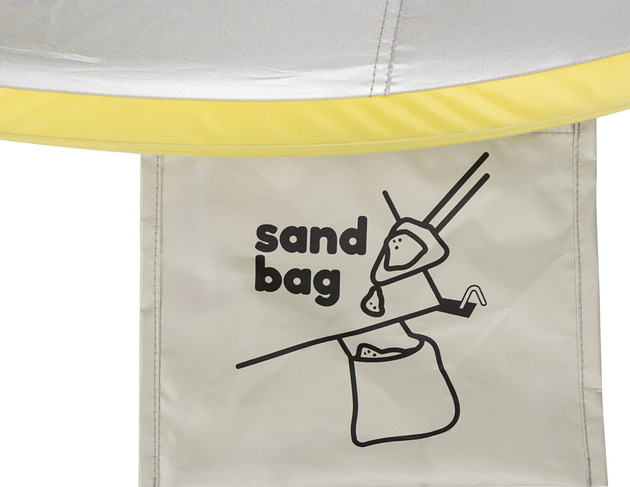 Waimea® Waimea - Parasol de plage Pop-Up Reflective - 168 x 130 cm - Tiaro - Argent/Bleu