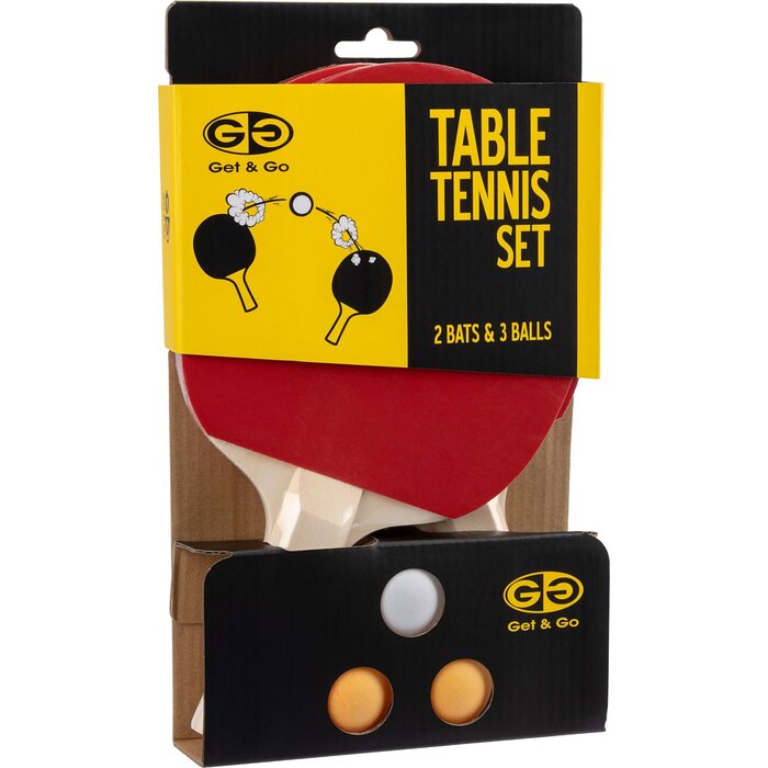 Get & Go® Get & Go - Table Tennis Set - Recreational - Red/Black