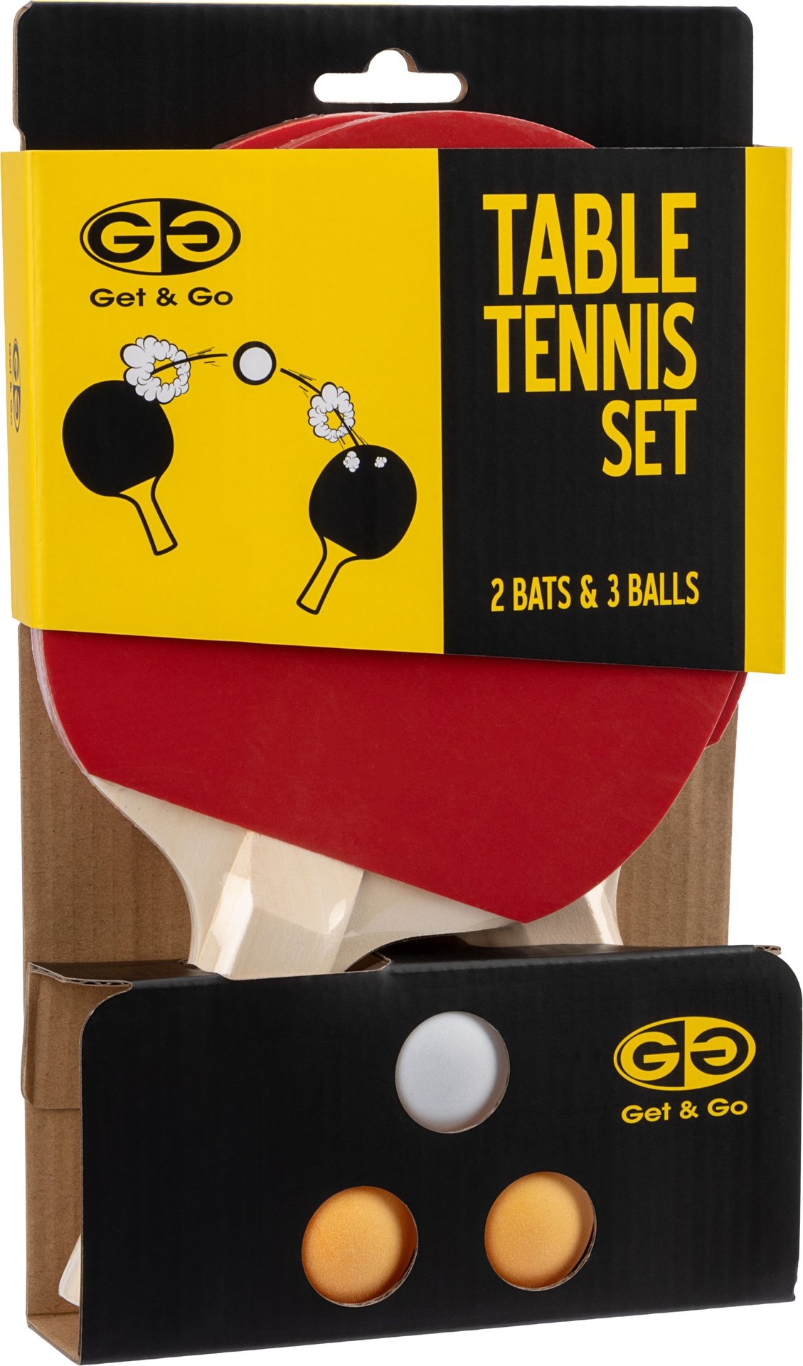 Get & Go® Get & Go - Tafeltennisset - Recreatief - Rood/Zwart
