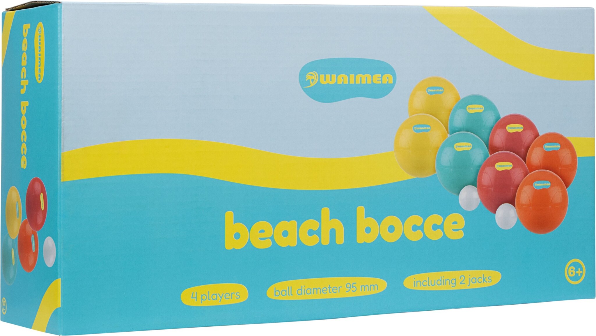 Waimea® Waimea – Boule-Spiel für den Strand – 4 Spieler – Hailama – Multi