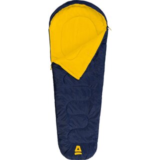Abbey Camp® Abbey Camp – Mumienschlafsack – Kinder – ATACAMA-05 – Marineblau/Gelb