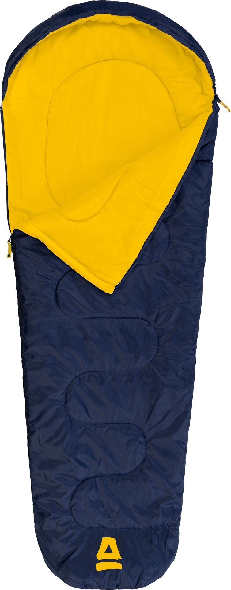 Abbey Camp® Abbey Camp - Sac de couchage momie - Enfants - ATACAMA-05 - Bleu marine/Jaune