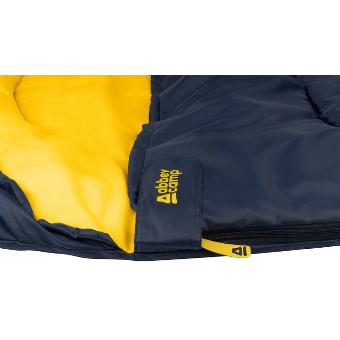 Abbey Camp® Abbey Camp - Slaapzak Mummie - Kids - ATACAMA-05 - Marine/Geel