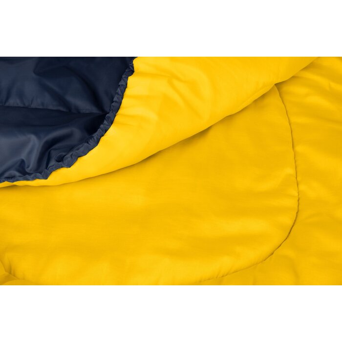 Abbey Camp® Abbey Camp – Mumienschlafsack – Kinder – ATACAMA-05 – Marineblau/Gelb