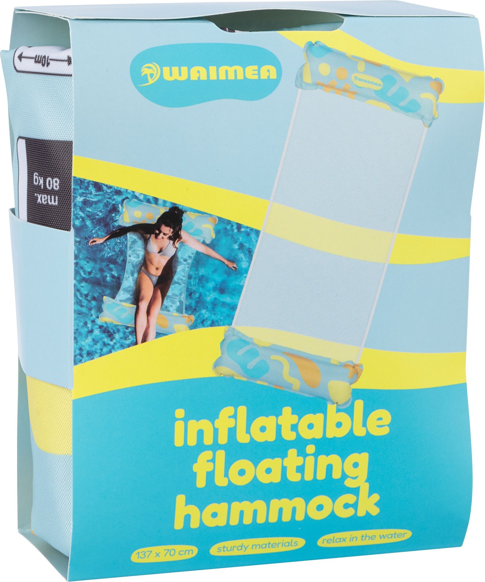 Waimea® Waimea - Inflatable Water Hammock - 137x70 cm - Iokua - Light Blue/Aqua