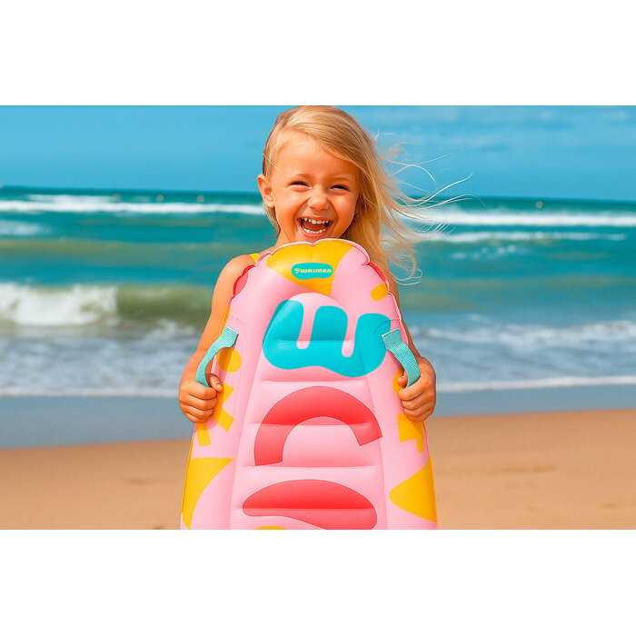 Waimea® Waimea - Inflatable Bodyboard - 70 cm - Makaio - Light Pink/Blue