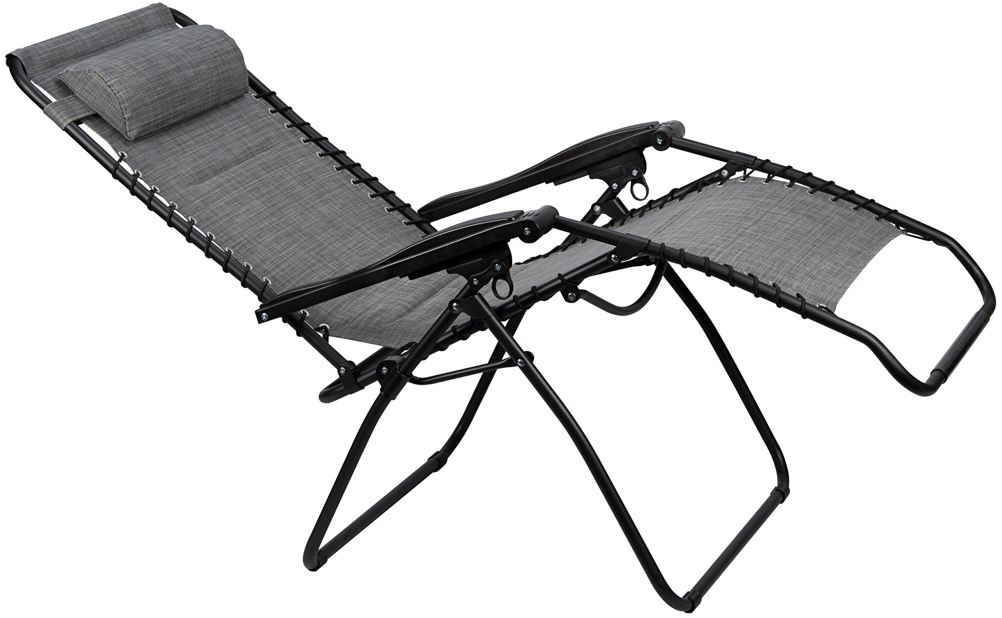 Abbey Camp® Abbey Camp - Chaise - Chaise longue avec rembourrage XXL - Gris/Gris foncé