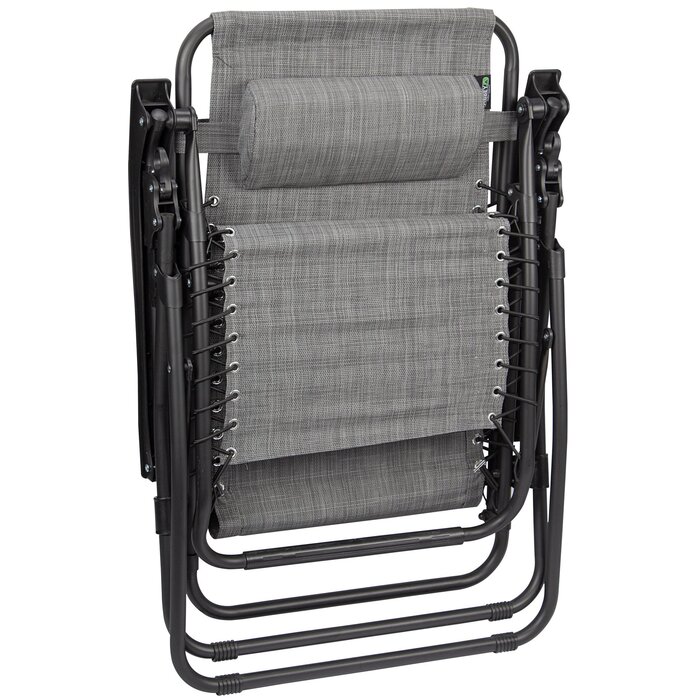 Abbey Camp® Abbey Camp - Stoel - Chaise Longue Padding XXL - Grijs/Donkergrijs