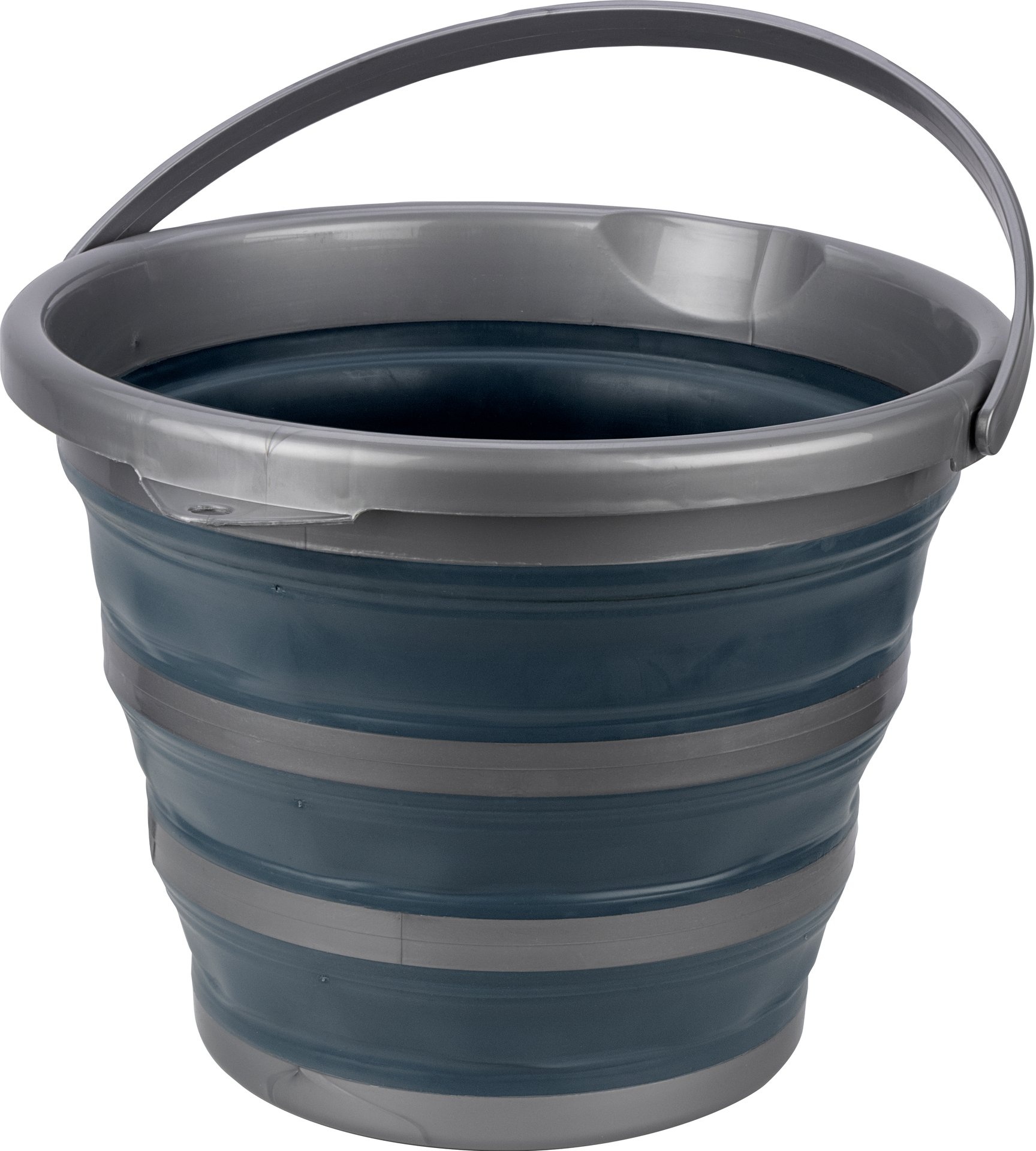 Abbey Camp® Abbey Camp - Seau pliable - 10 litres - BLED-010 - Gris/Anthracite