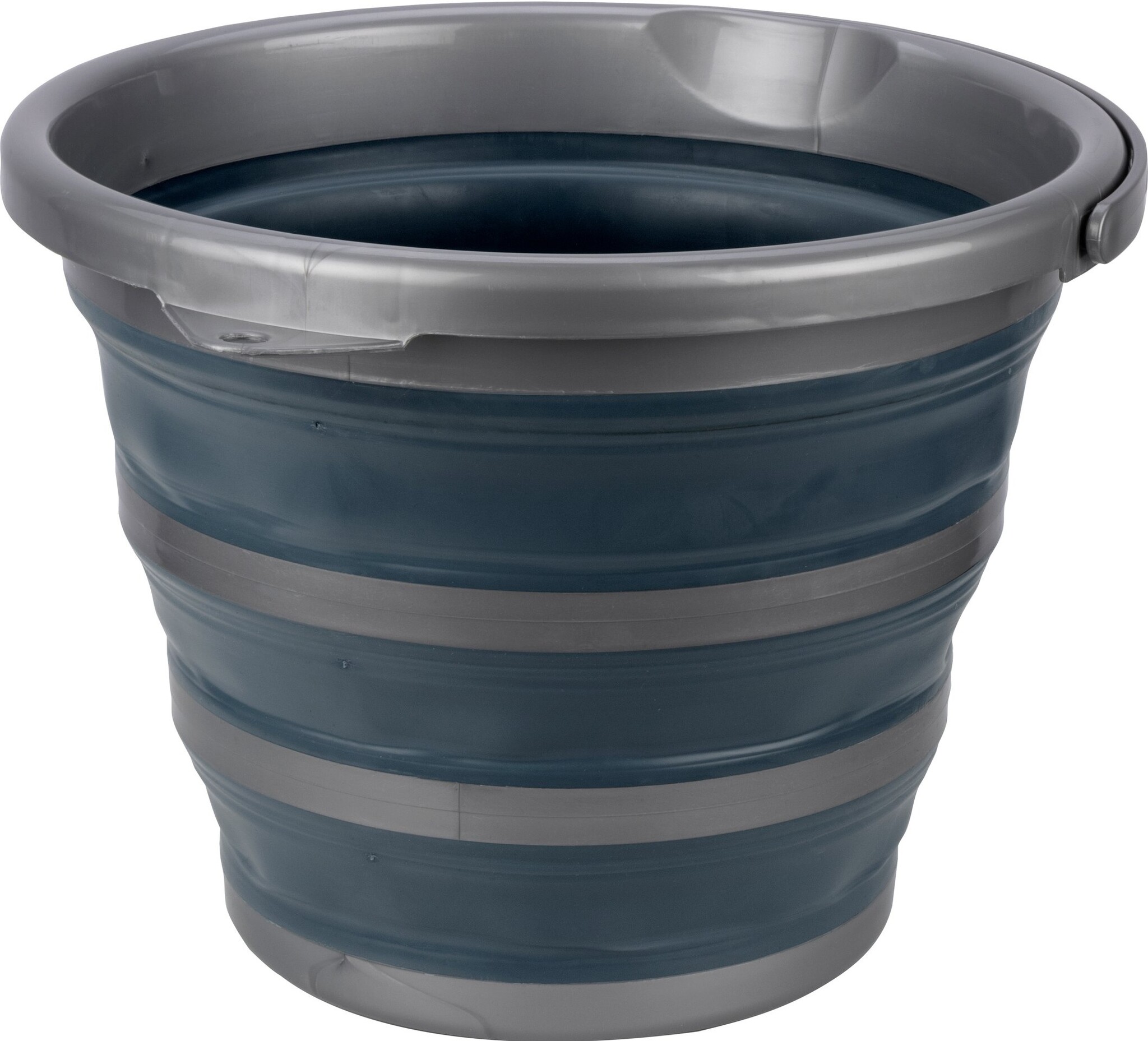 Abbey Camp® Abbey Camp - Seau pliable - 10 litres - BLED-010 - Gris/Anthracite