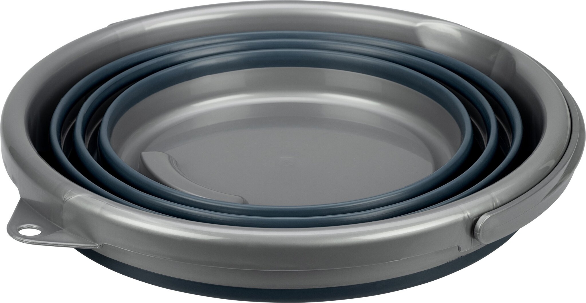 Abbey Camp® Abbey Camp - Seau pliable - 10 litres - BLED-010 - Gris/Anthracite