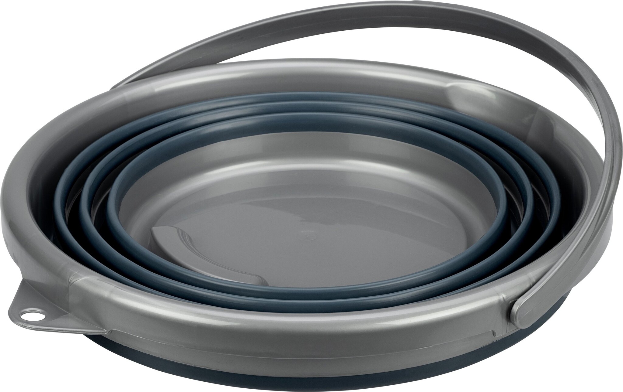 Abbey Camp® Abbey Camp - Seau pliable - 10 litres - BLED-010 - Gris/Anthracite