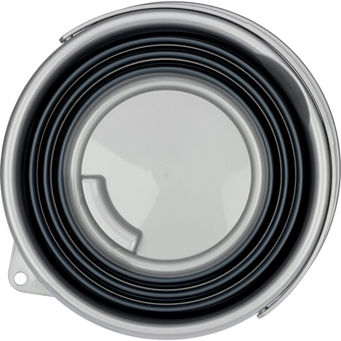 Abbey Camp® Abbey Camp – Faltbarer Eimer – 10 Liter – BLED-010 – Grau/Anthrazit