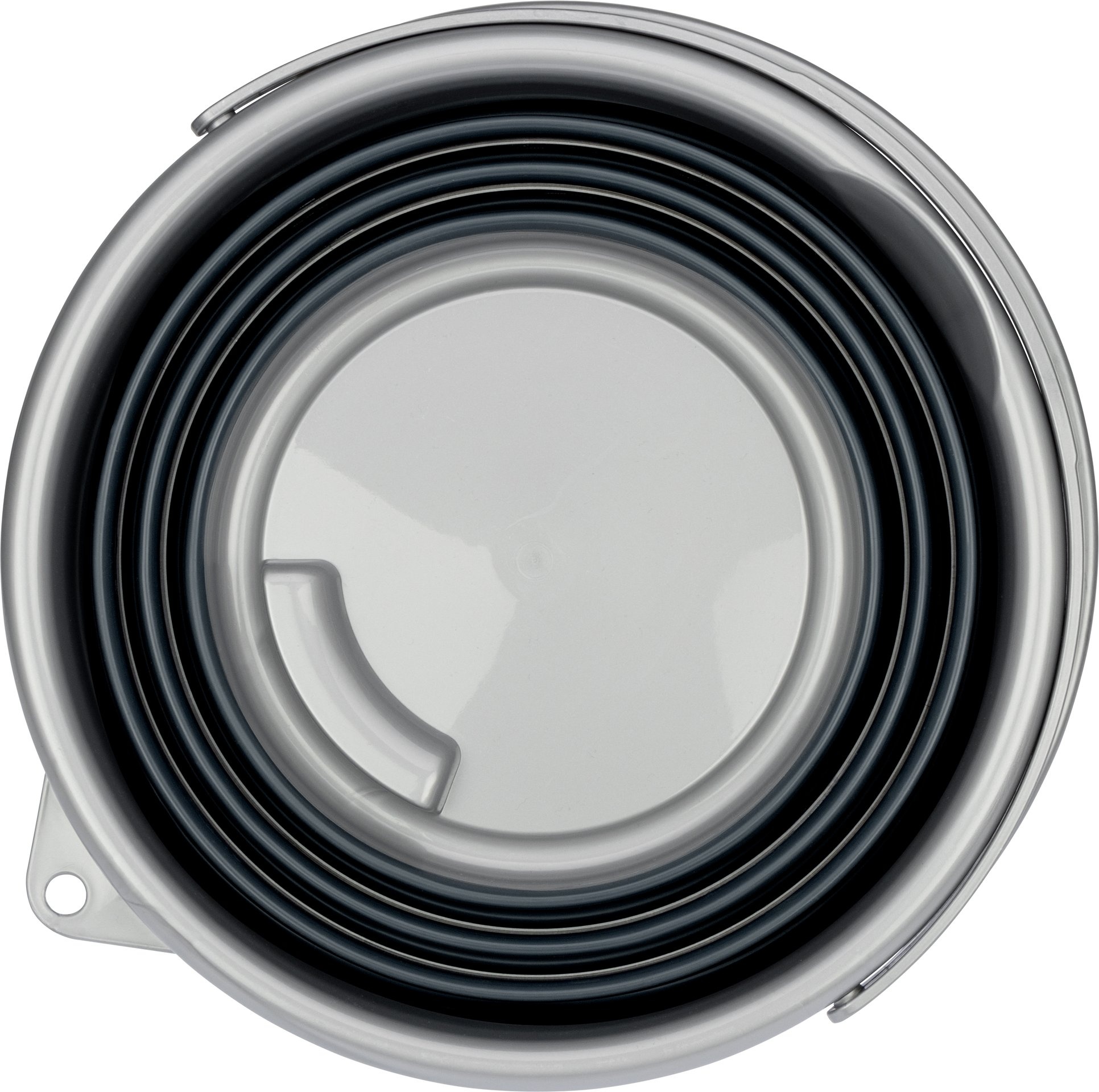 Abbey Camp® Abbey Camp - Foldable Bucket - 10 Liters - BLED-010 - Gray/Anthracite