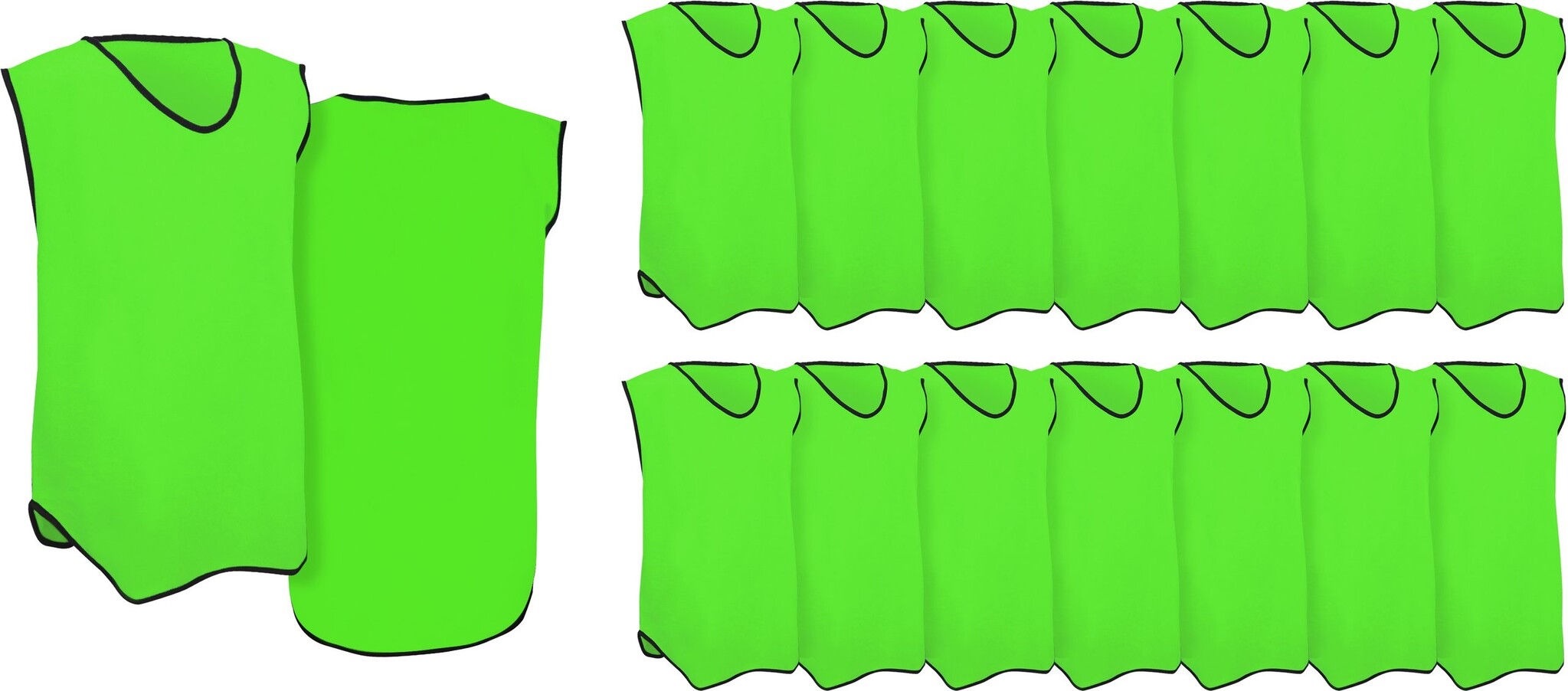 Avento® Avento - Training T-Shirt Set of 15 - Senior - Fluorescent Green