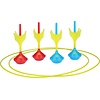 Get & Go® Get & Go - Jeu de fléchettes de jardin - Phosphorescentes - Jaune fluo/Rouge