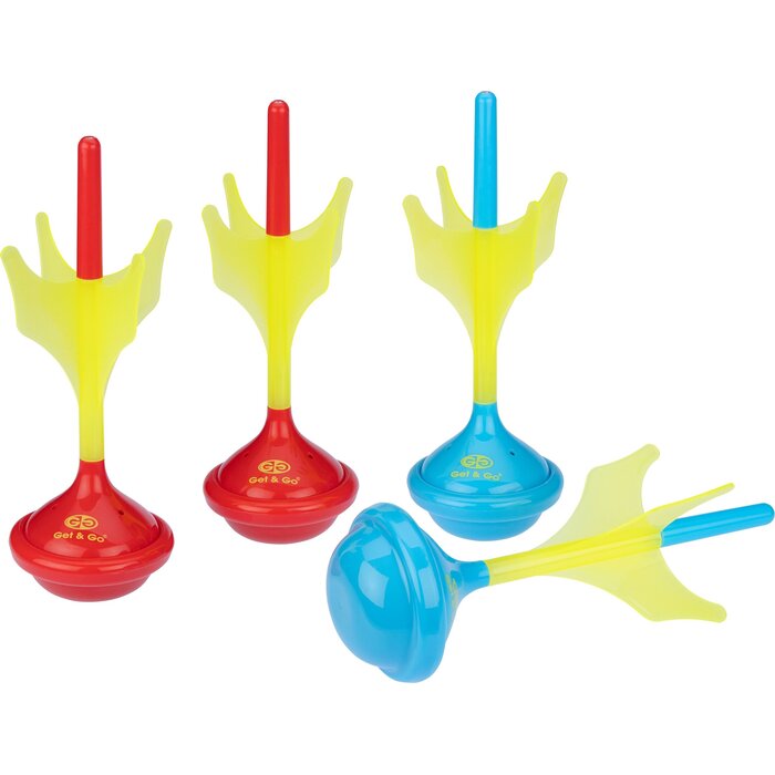 Get & Go® Get & Go - Garden Darts Set - Glow-in-the-Dark - Fluorescent Yellow/Red