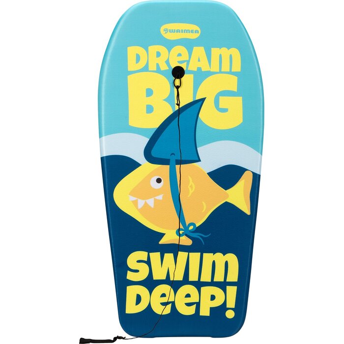 Waimea® Waimea – Bodyboard EPS Print – 93 cm – Ikaia – Dunkelblau/Aqua