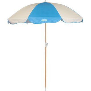 Waimea® Waimea – Strandschirm, neigbar – 200 cm – Oliana – Blau/Sand
