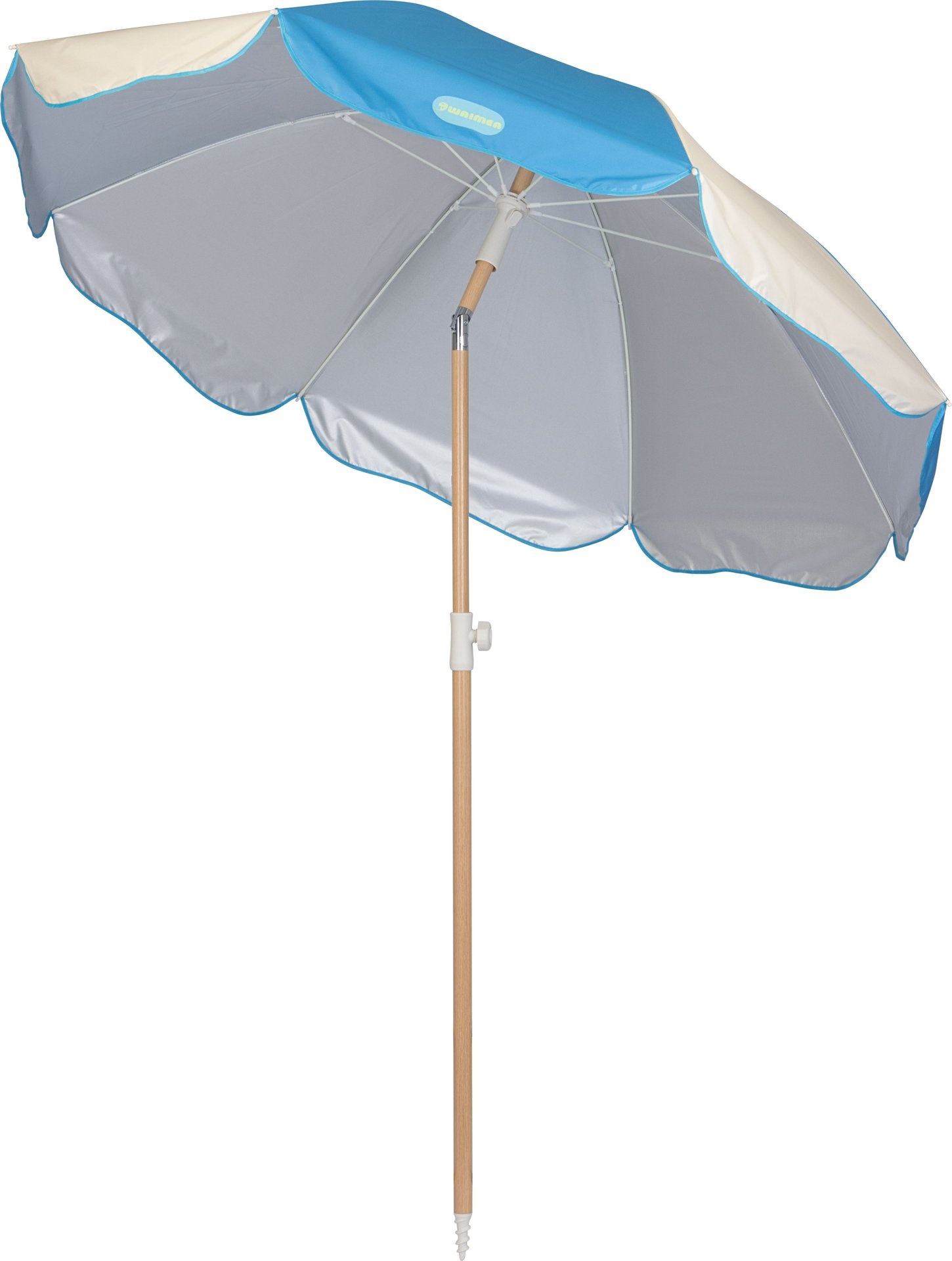 Waimea® Waimea - Strandparasol Kantelbaar - 200cm - Oliana - Blauw/Zand