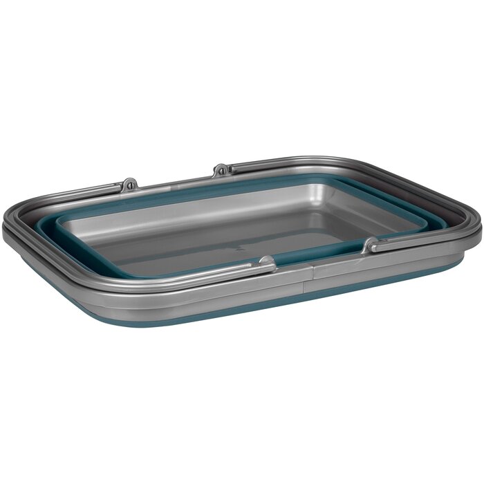 OTRS® OTRS - Bac à vaisselle pliable - 16 litres - Bleu/Gris
