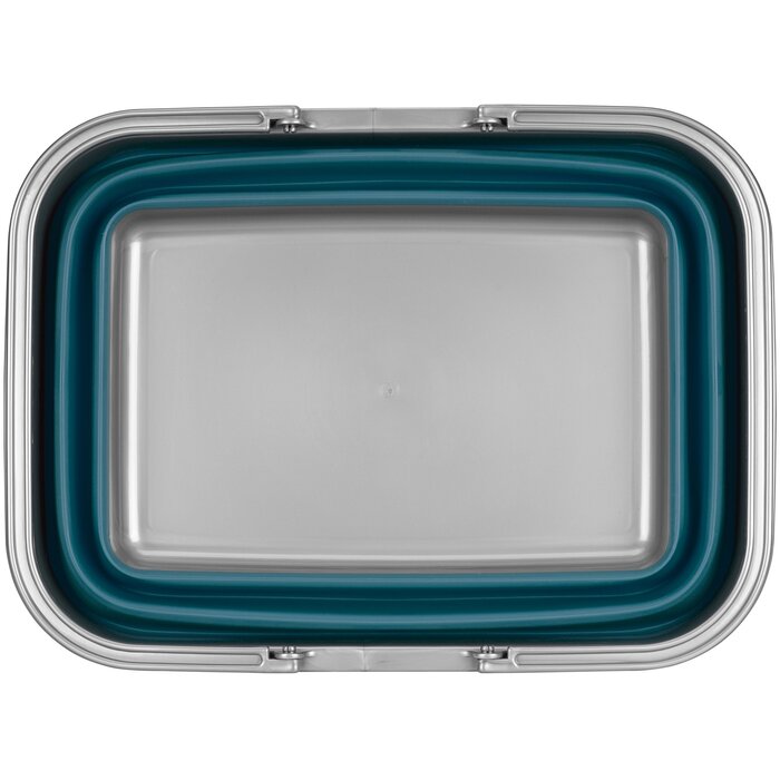 OTRS® OTRS - Bac à vaisselle pliable - 16 litres - Bleu/Gris