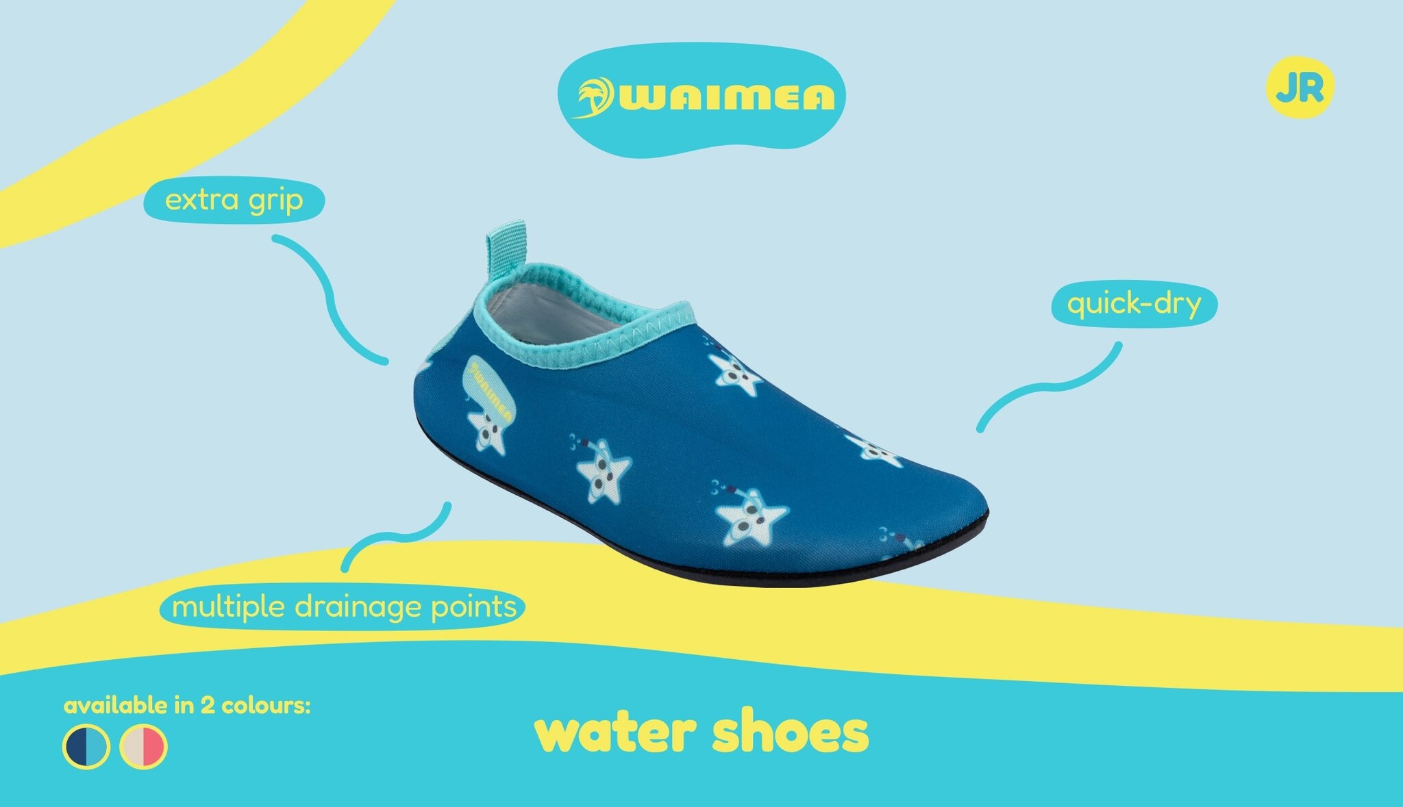 Waimea® Waimea - Waterschoenen Antislip - Momi - Blauw