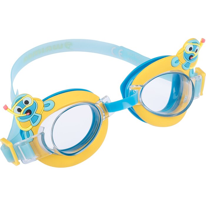 Waimea® Waimea - Zwembril Cartoon Kids - Moko - Aqua/Okergeel