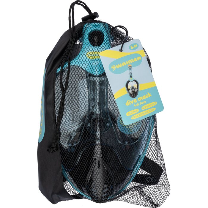 Waimea® Waimea - Full Face Duikmasker - Kaipo - Aqua/Lichtblauw