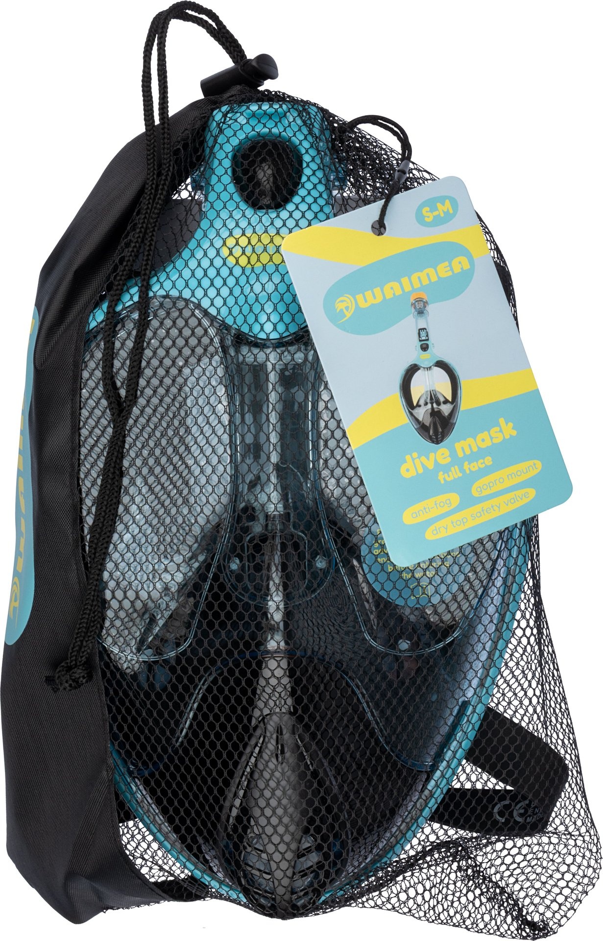 Waimea® Waimea - Full Face Duikmasker - Kaipo - Aqua/Lichtblauw