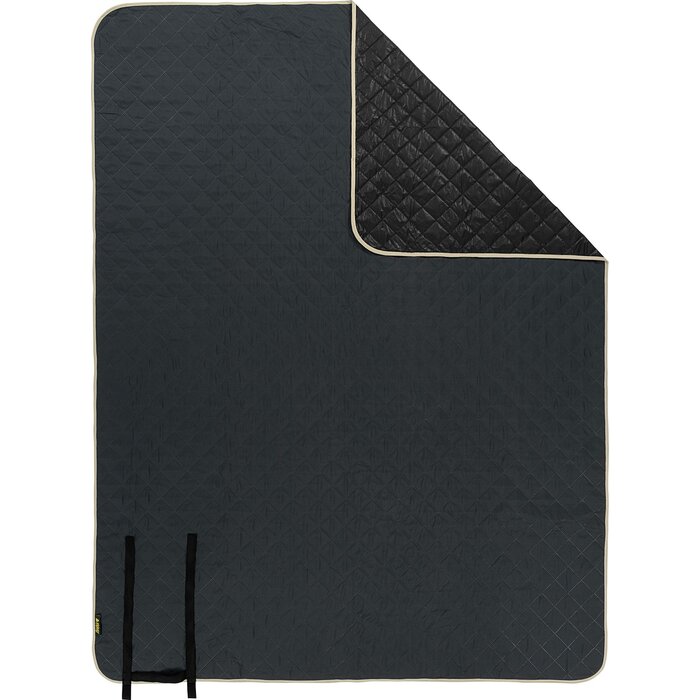 Abbey Camp® Abbey Camp – Picknickdecke – 200 x 150 cm – PHILADELPHIA-200 – Anthrazit/Sand