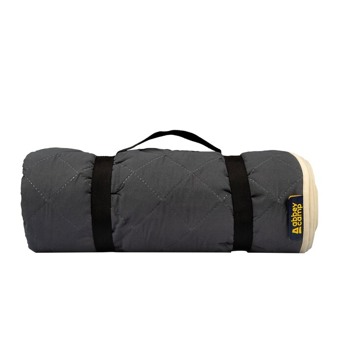 Abbey Camp® Abbey Camp - Nappe de pique-nique - 200 x 150 cm - PHILADELPHIA-200 - Anthracite/Sable