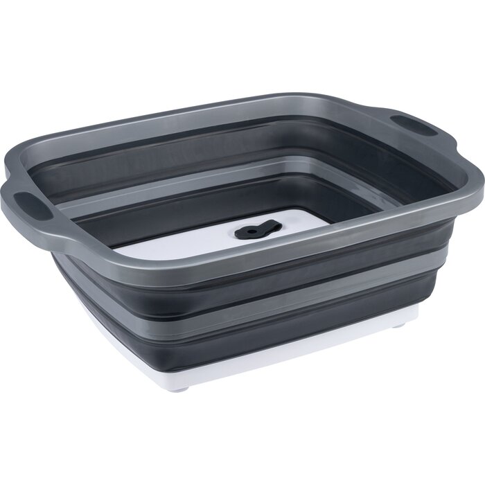 Abbey Camp® Abbey Camp - 2-in-1 Snijplank/Teil Opvouwbaar - MORCOTE-008 - Antraciet/Grijs