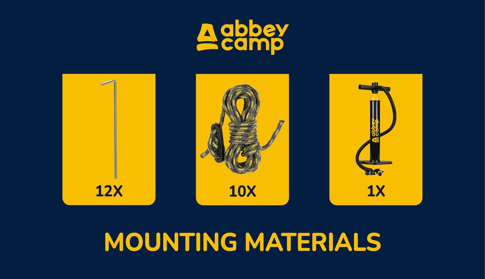 Abbey Camp® Abbey Camp - Pare-vent gonflable - 2 x 2,40 m + pompe - BARROWS ISLAND-48 - Anthracite mélangé