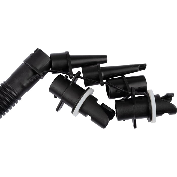 Abbey Camp® Abbey Camp – Aufblasbarer Windschutz – 2 x 2,40 m + Pumpe – BARROWS ISLAND-48 – Anthrazit meliert